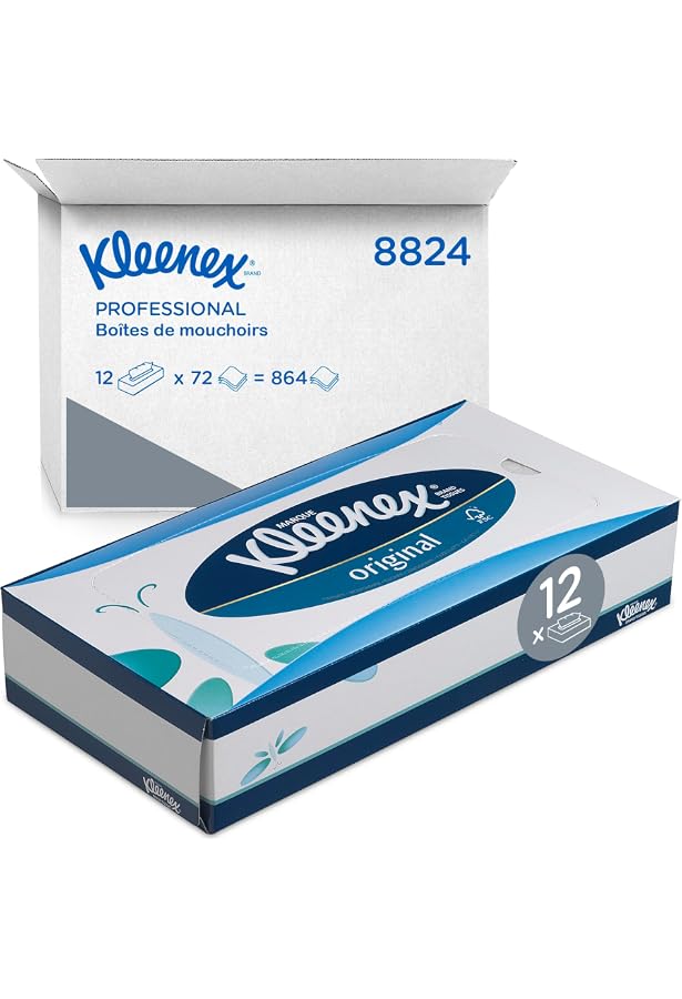 Mouchoirs Kleenex Ultra Doux - Boîte Standard - Recyclable Et Fibres Durables
