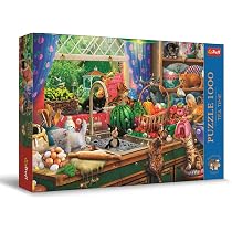 Puzzle Trefl Premium Plus 1000pcs – Tea Time : Paradis Pour Animaux – Nostalgique Et Qualité Supérieure