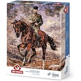 Art Puzzle Atat&uuml;rk Sakarya İsimli Atıyla Kolaj 1000 Par&ccedil;a Puzzle