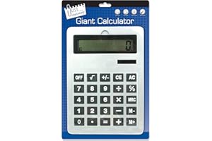 Just Stationery - Calcolatrice a Energia Solare, Gigante, 210 x 295 mm, A4