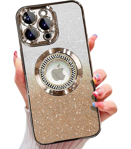 Uyiton Pellicola Protezione Fotocamera Per IPhone 16 Pro/Max – Design Dazzle, Vetro Zaffiro E Alluminio
