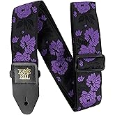 Ernie Ball Jacquard Guitar Belt - Lavender Rose