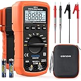 Crenova MS8233D Digital Multimeter 6000 Counts Multi Tester Voltmeter Ammeter Ohmmeter Measures Voltage Current Resistance Ca