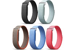 CHULN Armband kompatibelt med Google Fitbit Air, nylon, 5 stycken CHULN 5 stycken armband kompatibelt med Google Fitbit Air