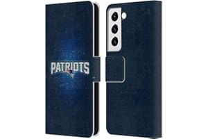 Head Case Designs Officially Licensed NFL LED New England Patriots Artwork Leather Wallet Case Compatible With Samsung Galaxy S22 5G
