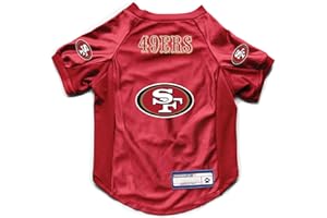 LITTLE EARTH PRODUCTIONS Littlearth San Francisco 49ers NFL Stretch Haustier-Trikot für große Hunde