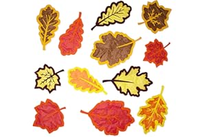 Papierdrachen Obrazy okienne – 36 wstępnie wyciętych liści do majsterkowania dla dzieci – jesienne prace ręczne z kartonem i przezroczystym papierem – zestaw 1