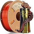 ERYONE Dreifarbiges Seiden PLA Filament 1.75mm,Seidiges Mehrfarbiges PLA-Filament für 3D-Drucker +/- 0,03 mm,Co-Extrusion Sei