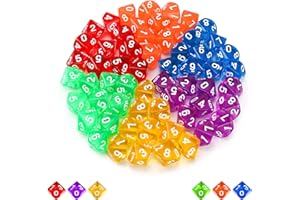 Lociban Dadi Poliedrici, 60 Pezzi Set di Dadi Poliedrici, 10 Facce D10, Dungeons and Dragons Set di dadi da Giochi di Ruolo, per DND RPG MTG