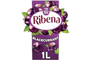 Ribena Blackcurrant Juice Drink Carton 1L | Real Fruit | Rich In Vitamin C | No Artificial Colours or flavours | Perfect For On The Go