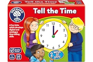 Orchard Toys Tell the Time Game, Educational Time Telling Game, Memory Game, Helps Practise Digital and Analogue Time Telling, For Children Age 5-9