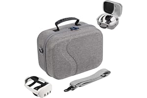 LROCOTANC Borsa da Viaggio ad Alta Capacità per Meta Quest 3, Compatibile con Kiwi Design/BOBOVR Elite Strap e Altri Accessori, Custodia Rigida Protettiva per Viaggio e Conservazione