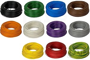 100m 2,5mm² LAPP Kabel H07V-K Einzelader Litze Leitung Einzelader flexibel (Schwarz)
