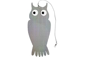 Windhager Réflecteurs Anti-Oiseaux Keep Away, Oiseleur Naturel, épouvantail, Bannir Les Oiseaux, 2 Pièces, argentés, 07118