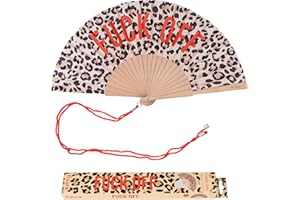 Fisura – Abanico original con mensaje. Abanico de madera moderno y colorido. Ventilador de mano. Colgador incluido. Medidas: 42,5 x 23 cm