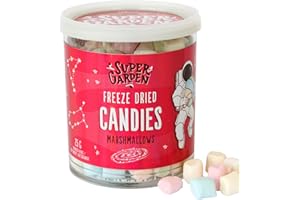 SUPERGARDEN Super Garden Freeze Dried Marshmallows | Super Crunchy Freeze Dried Sweets | Perfect for Delicious Treat, Baking, Decorating and Hot Cocoa | Freeze Dried Candy loved by all Kids