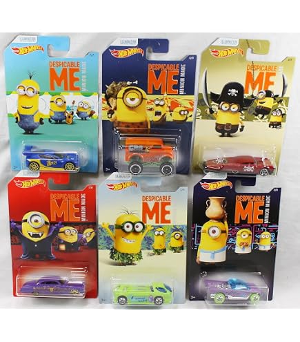 MINIONS AR07163 Bandai Véhicule Voiture de Friction d'Agent AVL Jouet Multicolore, Jouets et Cadeaux pour Enfants et Famille, Excellent présent pour une Mission Secrète