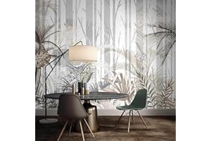 XTSWallpaper Carta Da Parati Murale Effetto 3D 330X210Cm Piante Alberi Foglie Carta Da Parati Autoadesiva In Pvc Fotomurali 3D Carta Da Parati 3D Effetto Quadri Murali Murale Decorazione