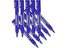 Q-Connect KF26046, Rotulador Marcador Permanente, Azul, caja de 10 piezas