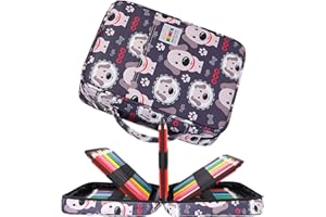 JAKAGO Große Federmäppchen XXL mit 220 Schlitze Stifte Aufbewahrung, Wasserdichtes Stiftetasche für Aquarellstifte & Marker & Gelstifte,Geschenk für Studenten Künstler