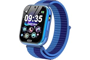 UCANI Smartwatch Kinder - Smart Watch Kids Telefon Uhr mit Schrittzähler Anruf SOS Spiele Musik Kamera Wecker Hörbuch Gewohnheit, Kinderuhr Telefonieren für Jungen Mädchen 3-12 Jahre Geschenk (Blau)