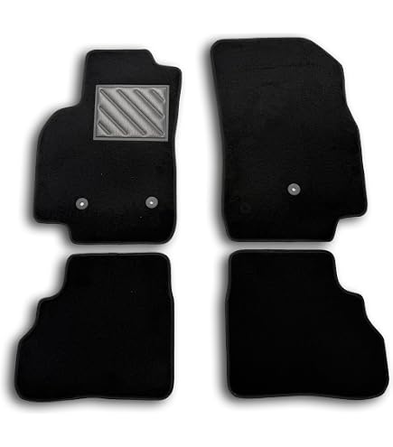 MTM Tappetini Auto In Velluto Su Misura Per Opel Karl (05.2015-06.2019) – Set 4 Pezzi, Made In Italy, Nero
