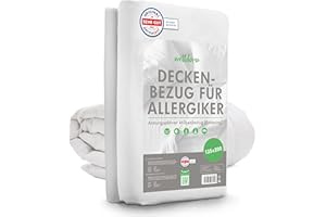 ‎WELLDORA Welldora ǀ Milbenbezug Bettdecke 135x200 ǀ Allergiker Deckenbezug fachärztlich getestet ǀ Premium Encasing gegen Milben & Bettwanzen ǀ Allergiker Bettwäsche Decke 135x200