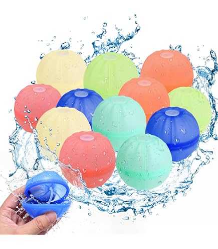 10 Ballons D'eau Réutilisables – Remplissage Et Fermeture Automatique En 1 Seconde – Économiques Et écologiques