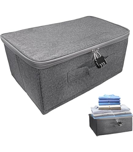 NETEL 4x 72L Epilable Boîte De Rangeent Avec Couvercle Et Verrouillable Porte, Pliable Bac De