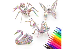 Tateangnik Arts and Crafts for Kids boys Girls toys, Educational 3d Coloring Puzzle gifts for 5-12 years old Girl Boy Birthday Gift