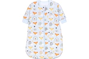 TupTam Saco de Dormir Bebé 2.5 TOG – Saco de Dormir Niños con Mangas Desmontables, Algodón OEKO-TEX