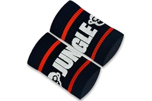 JUNGLEWOD Jungle - Muñequeras Deportivas Compresivas y Elásticas para Crosstraining - Soporte y Absorción de Sudor Durante los Entrenamientos