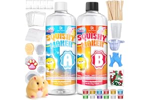 Squishy flytande silikon tillverkningssats, 1 000 g Squishy Maker silikon för Taba Squishy DIY kit, ultramjuk snabbgreppsform