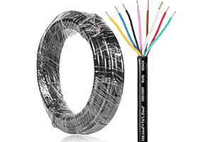 SPARKMOTO Cable de 8 Hilos para Remolque 2M,Cable de 8 núcleos Enchufe de Remolque,Cable Luces remolque8 Polos 12V 24V 48V 80V,Cable eléctrico para vehículo (7x0,5 mm²+1x1 mm²)