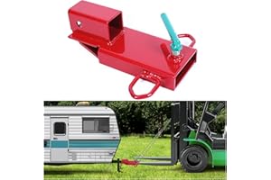 ECOTRIC New Clamp On Forklift Hitch Receiver Pallet Fork Trailer Towing Adapter 2" Insert