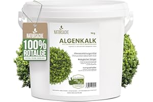 Natursache Organic Algae Lime Made from 100% Red Algae, 2.5 kg, Regulates Pests Naturally, Natural Fertiliser for Boxtrees and Other Plants, Instructions via E-Book (English language not guaranteed)