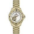 Rotary Women's Swiss Made Quartz Watch with Silver Dial Analogue Display and Gold Plated Stainless Steel Bracelet ALB90073/A/41