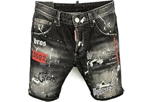 Kdtoll Pantaloncini Jeans Uomo Estivi – Shorts in Denim Slim Fit Strappati, Elasticizzati e Comodi, Jeans Corti Stile Streetwear Y2K, Casual Hip Hop con Tasche