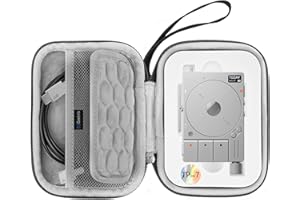 GEEKRIA Etui z interfejsem audio, kompatybilna z Teenage Engineering TP-7, przenośna torba podróżna EVA z twardą obudową (ciemnoszara)