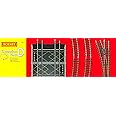 Titles Hornby R8224 OO Gauge Track Extension Pack D - Extra Track Pieces for Model Railway Sets, Model Train Track Pieces, Includes - Curves, LH Point, Buffer Stop & Double Level Crossing - Scale 1:76
