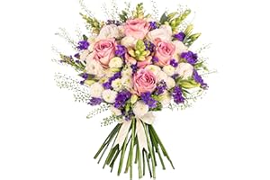 PRESTIGEFLOWERS Wild & Wonderful Fresh Bouquet – Luxury Flowers for Birthday, Anniversary, Thank You Gift