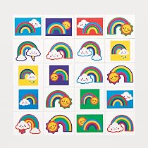 Baker Ross Regenbogen-Tattoos – 60 Stück Temporäre Tattoos Für Kinderpartys