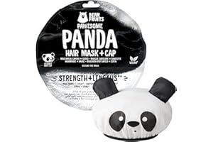 ‎BEAR FRUITS BEAR FRUITS Bambus Stärke und Länge Haarmaske mit Panda-Haube, 20 ml