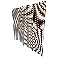 Vital 4-Panel Room Dividers and Folding Privacy Screens Partition Walls for Bedroom Rattan Screen Divider Portable Freestanding Privacy Wall (A11)