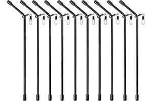 ‎ZITE Zite Fishing Anti-Tangle Boom Sleeves Set - 10 STK mit Wirbel Gebogen - Abstandshalter Durchlauf-Röhrchen zum Feedern, Antitangleboom