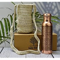 ANCIENTIMPEX Set Di 2 Bicchieri In Rame, Motivo Floreale