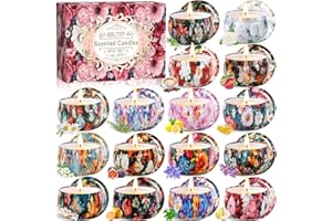 BBLTIFF Candele Profumate, 16 Pezzi Set Candele Profumate, Candele Decorative, Candela Profumata Regalo Cera di Soia Naturale, per Bagno, Matrimonio, Yoga, Natale, Regali di Compleanno (16 Profumi)