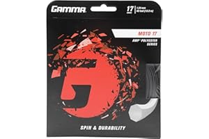 Gamma Tennissaite Moto 17 Set Cuerdas de Tenis, Unisex Adulto