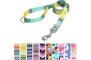 Suredoo Correa para Perros Nylon, Correa de Adiestramiento Ajustable y Resistente para Perros Pequeños, Mediano y Grande, Mascotas,Gatos, 120 x 2.0cm (Amarillo)