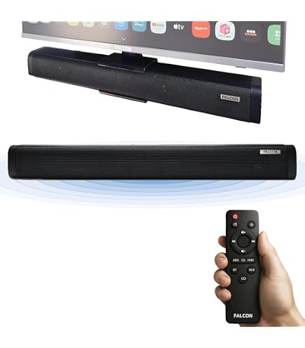 Avtex SB195BT Soundbar Per TV 12/24 Volt Con Bluetooth - Sistema Audio Nero Per Camper E Casa